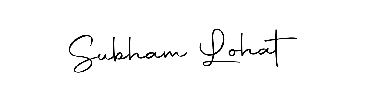 Design your own signature with our free online signature maker. With this signature software, you can create a handwritten (Autography-DOLnW) signature for name Subham Lohat. Subham Lohat signature style 10 images and pictures png