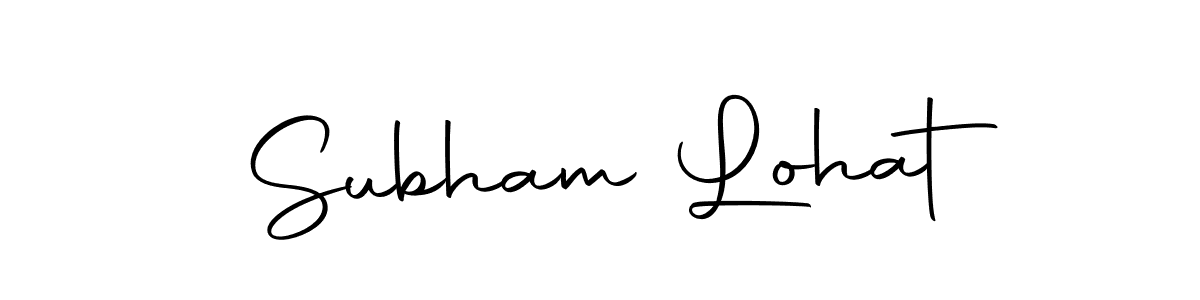 Design your own signature with our free online signature maker. With this signature software, you can create a handwritten (Autography-DOLnW) signature for name Subham Lohat. Subham Lohat signature style 10 images and pictures png