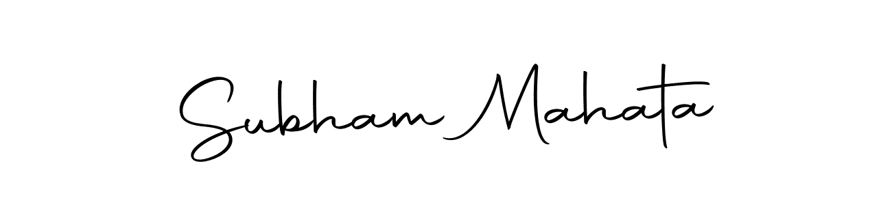 Autography-DOLnW is a professional signature style that is perfect for those who want to add a touch of class to their signature. It is also a great choice for those who want to make their signature more unique. Get Subham Mahata name to fancy signature for free. Subham Mahata signature style 10 images and pictures png