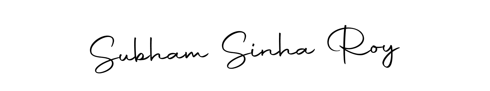 How to make Subham Sinha Roy name signature. Use Autography-DOLnW style for creating short signs online. This is the latest handwritten sign. Subham Sinha Roy signature style 10 images and pictures png