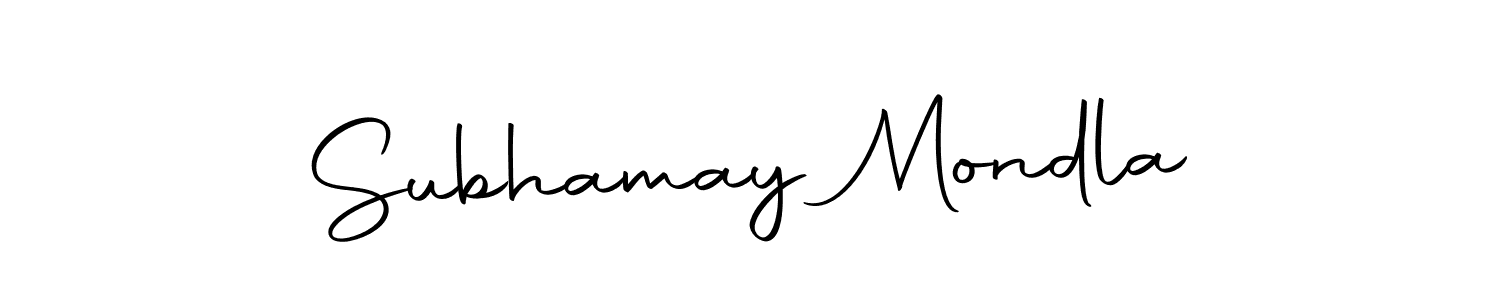 Create a beautiful signature design for name Subhamay Mondla. With this signature (Autography-DOLnW) fonts, you can make a handwritten signature for free. Subhamay Mondla signature style 10 images and pictures png