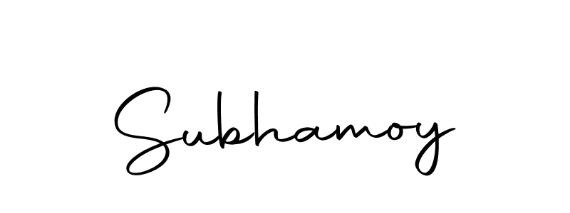 Make a beautiful signature design for name Subhamoy. With this signature (Autography-DOLnW) style, you can create a handwritten signature for free. Subhamoy signature style 10 images and pictures png