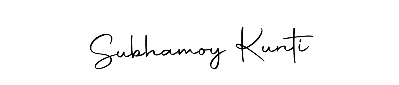 Here are the top 10 professional signature styles for the name Subhamoy Kunti. These are the best autograph styles you can use for your name. Subhamoy Kunti signature style 10 images and pictures png