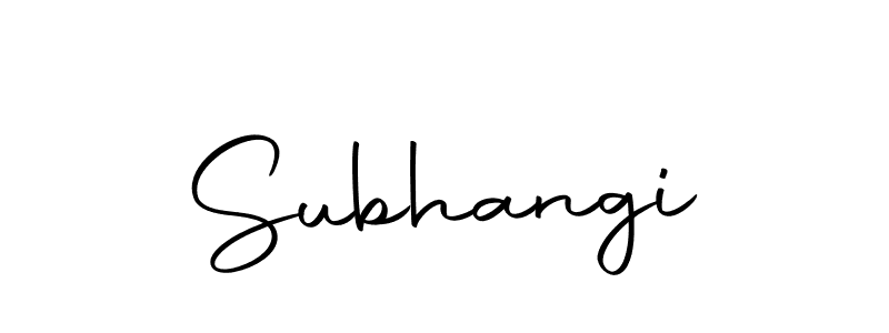 Create a beautiful signature design for name Subhangi. With this signature (Autography-DOLnW) fonts, you can make a handwritten signature for free. Subhangi signature style 10 images and pictures png