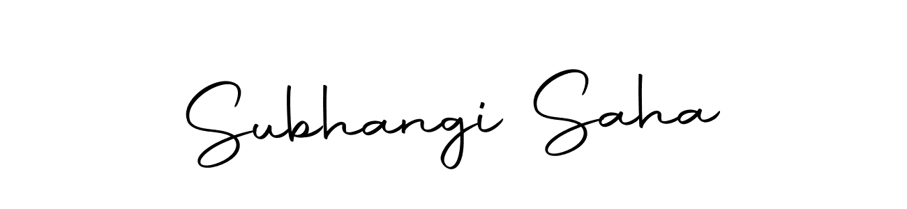 Create a beautiful signature design for name Subhangi Saha. With this signature (Autography-DOLnW) fonts, you can make a handwritten signature for free. Subhangi Saha signature style 10 images and pictures png