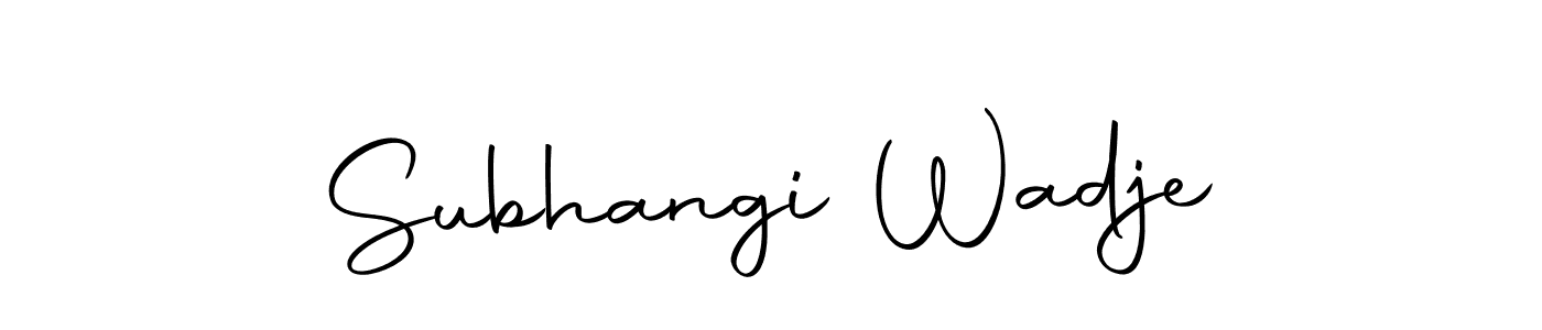 Create a beautiful signature design for name Subhangi Wadje. With this signature (Autography-DOLnW) fonts, you can make a handwritten signature for free. Subhangi Wadje signature style 10 images and pictures png