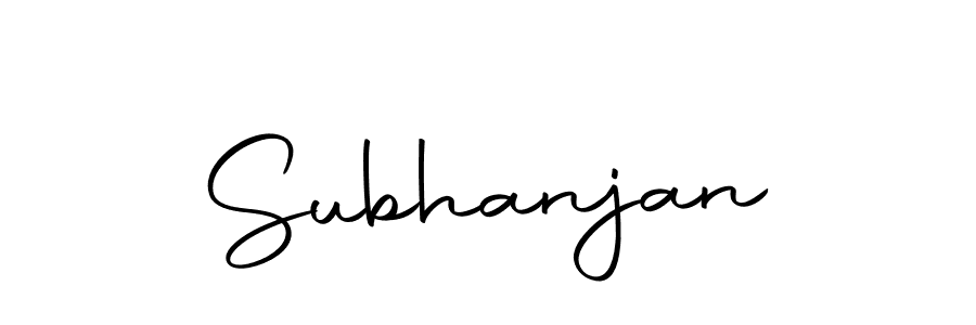 You should practise on your own different ways (Autography-DOLnW) to write your name (Subhanjan) in signature. don't let someone else do it for you. Subhanjan signature style 10 images and pictures png