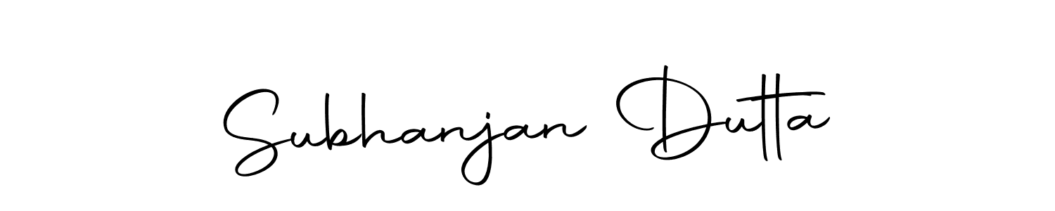 How to make Subhanjan Dutta signature? Autography-DOLnW is a professional autograph style. Create handwritten signature for Subhanjan Dutta name. Subhanjan Dutta signature style 10 images and pictures png