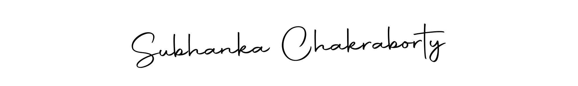 How to make Subhanka Chakraborty name signature. Use Autography-DOLnW style for creating short signs online. This is the latest handwritten sign. Subhanka Chakraborty signature style 10 images and pictures png