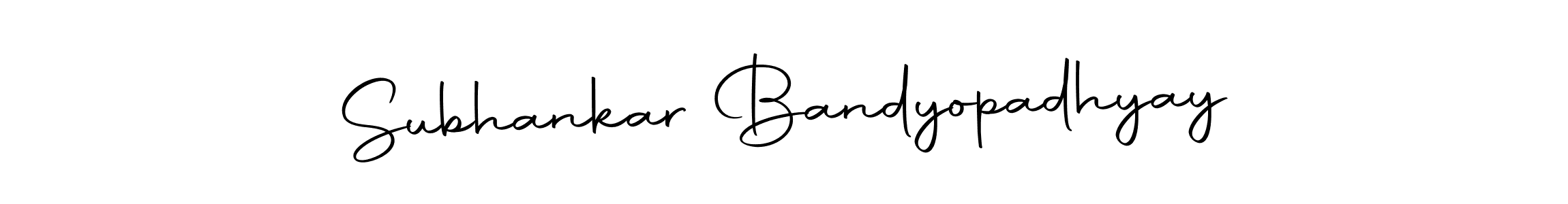 How to make Subhankar Bandyopadhyay name signature. Use Autography-DOLnW style for creating short signs online. This is the latest handwritten sign. Subhankar Bandyopadhyay signature style 10 images and pictures png