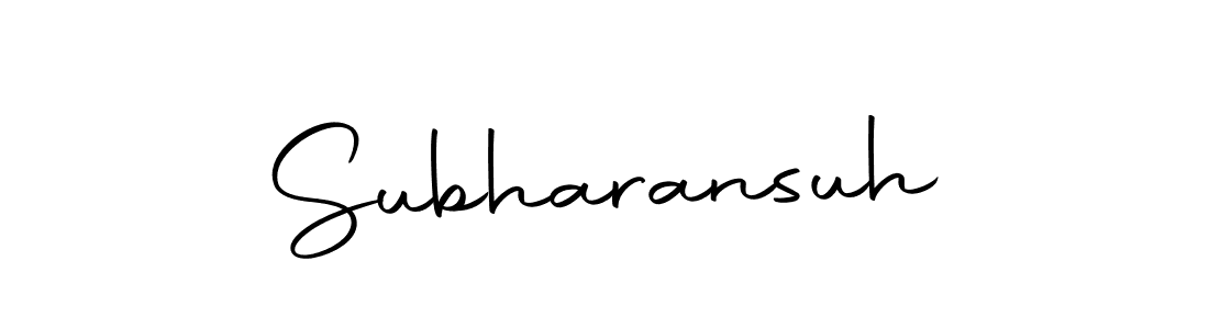 Use a signature maker to create a handwritten signature online. With this signature software, you can design (Autography-DOLnW) your own signature for name Subharansuh. Subharansuh signature style 10 images and pictures png