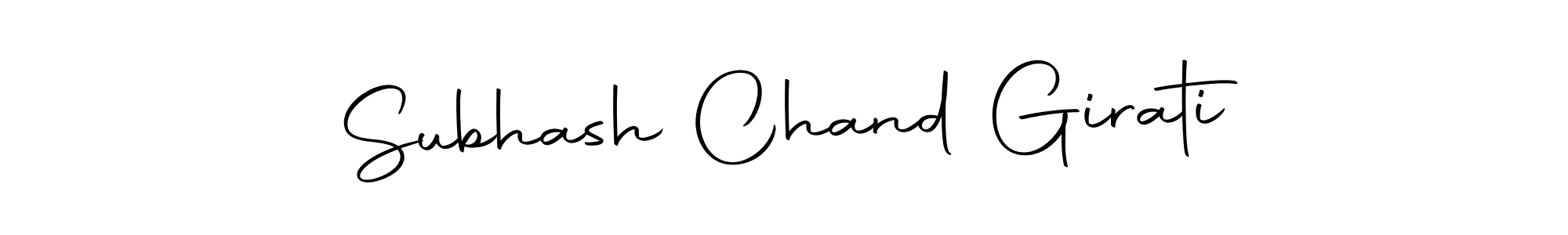 Use a signature maker to create a handwritten signature online. With this signature software, you can design (Autography-DOLnW) your own signature for name Subhash Chand Girati. Subhash Chand Girati signature style 10 images and pictures png