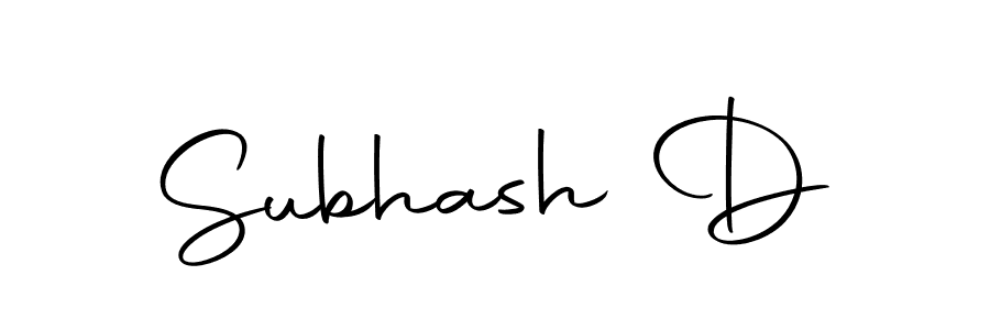Make a beautiful signature design for name Subhash D. With this signature (Autography-DOLnW) style, you can create a handwritten signature for free. Subhash D signature style 10 images and pictures png