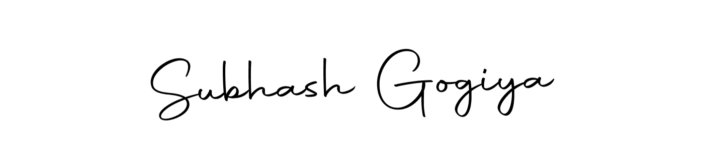How to make Subhash Gogiya name signature. Use Autography-DOLnW style for creating short signs online. This is the latest handwritten sign. Subhash Gogiya signature style 10 images and pictures png