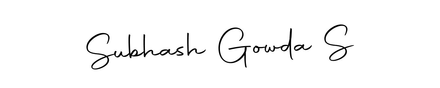 Autography-DOLnW is a professional signature style that is perfect for those who want to add a touch of class to their signature. It is also a great choice for those who want to make their signature more unique. Get Subhash Gowda S name to fancy signature for free. Subhash Gowda S signature style 10 images and pictures png