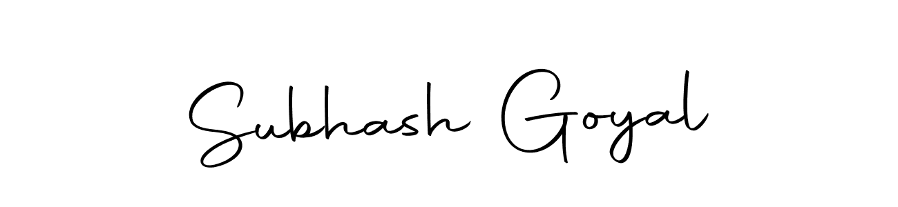 Design your own signature with our free online signature maker. With this signature software, you can create a handwritten (Autography-DOLnW) signature for name Subhash Goyal. Subhash Goyal signature style 10 images and pictures png