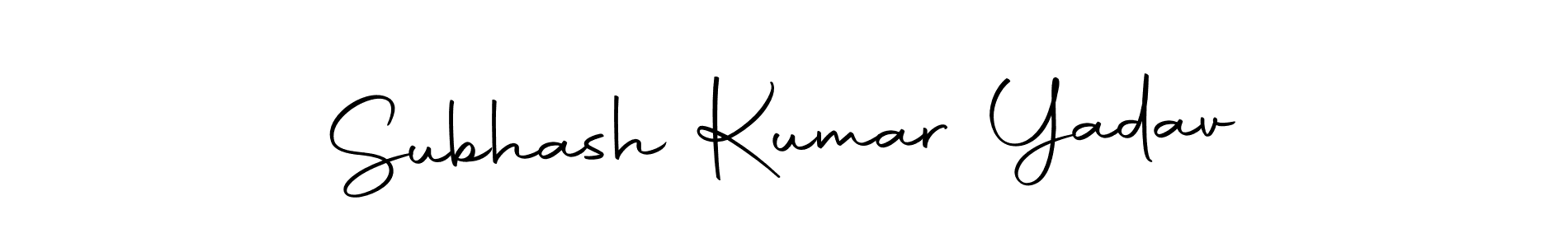 Design your own signature with our free online signature maker. With this signature software, you can create a handwritten (Autography-DOLnW) signature for name Subhash Kumar Yadav. Subhash Kumar Yadav signature style 10 images and pictures png