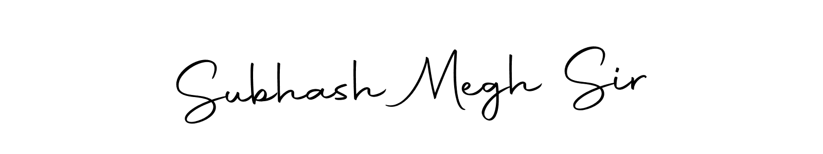 You should practise on your own different ways (Autography-DOLnW) to write your name (Subhash Megh Sir) in signature. don't let someone else do it for you. Subhash Megh Sir signature style 10 images and pictures png