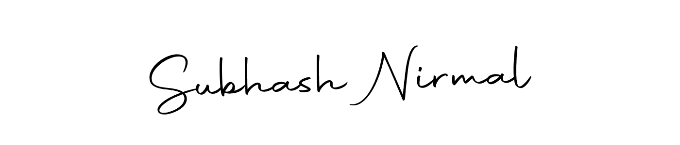 Subhash Nirmal stylish signature style. Best Handwritten Sign (Autography-DOLnW) for my name. Handwritten Signature Collection Ideas for my name Subhash Nirmal. Subhash Nirmal signature style 10 images and pictures png