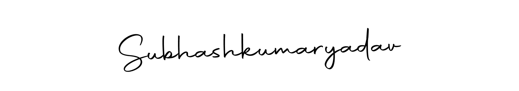 The best way (Autography-DOLnW) to make a short signature is to pick only two or three words in your name. The name Subhashkumaryadav include a total of six letters. For converting this name. Subhashkumaryadav signature style 10 images and pictures png