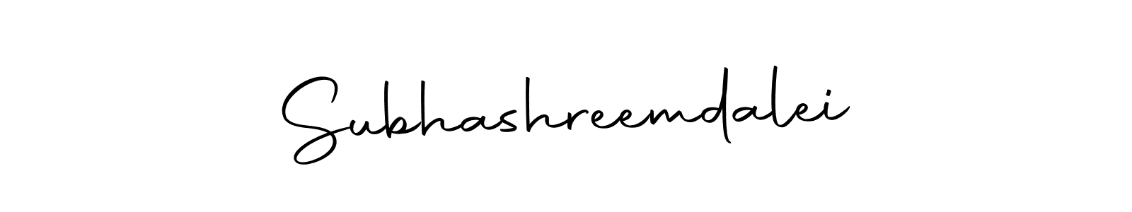 Make a beautiful signature design for name Subhashreemdalei. Use this online signature maker to create a handwritten signature for free. Subhashreemdalei signature style 10 images and pictures png