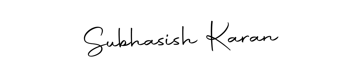 The best way (Autography-DOLnW) to make a short signature is to pick only two or three words in your name. The name Subhasish Karan include a total of six letters. For converting this name. Subhasish Karan signature style 10 images and pictures png