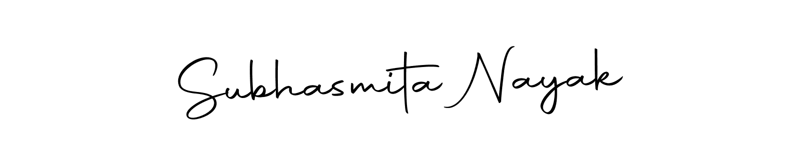 How to make Subhasmita Nayak name signature. Use Autography-DOLnW style for creating short signs online. This is the latest handwritten sign. Subhasmita Nayak signature style 10 images and pictures png