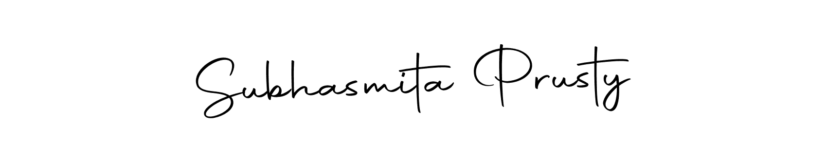 Design your own signature with our free online signature maker. With this signature software, you can create a handwritten (Autography-DOLnW) signature for name Subhasmita Prusty. Subhasmita Prusty signature style 10 images and pictures png