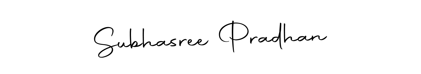 Subhasree Pradhan stylish signature style. Best Handwritten Sign (Autography-DOLnW) for my name. Handwritten Signature Collection Ideas for my name Subhasree Pradhan. Subhasree Pradhan signature style 10 images and pictures png