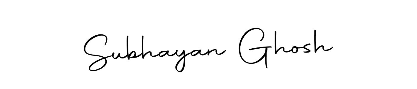 How to make Subhayan Ghosh name signature. Use Autography-DOLnW style for creating short signs online. This is the latest handwritten sign. Subhayan Ghosh signature style 10 images and pictures png