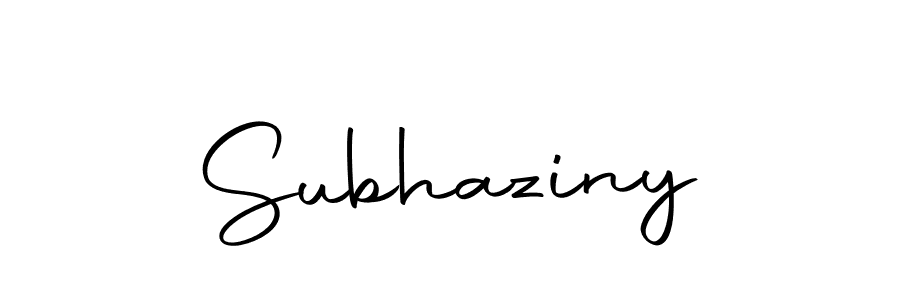 How to make Subhaziny name signature. Use Autography-DOLnW style for creating short signs online. This is the latest handwritten sign. Subhaziny signature style 10 images and pictures png