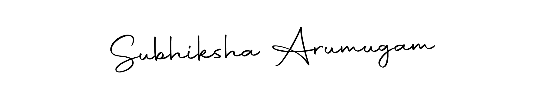 Autography-DOLnW is a professional signature style that is perfect for those who want to add a touch of class to their signature. It is also a great choice for those who want to make their signature more unique. Get Subhiksha Arumugam name to fancy signature for free. Subhiksha Arumugam signature style 10 images and pictures png