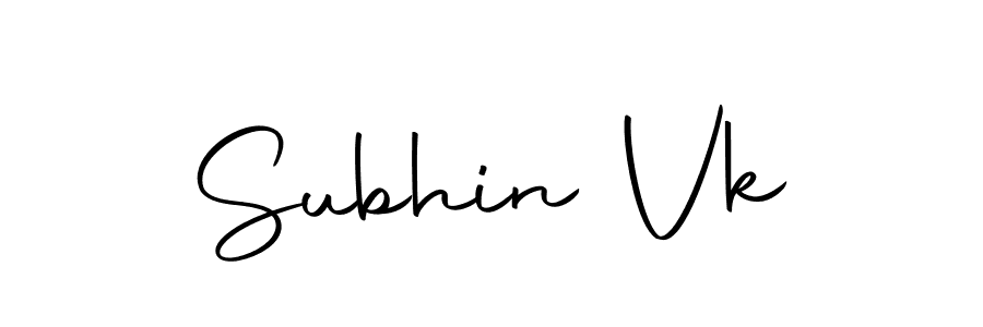 Make a beautiful signature design for name Subhin Vk. With this signature (Autography-DOLnW) style, you can create a handwritten signature for free. Subhin Vk signature style 10 images and pictures png