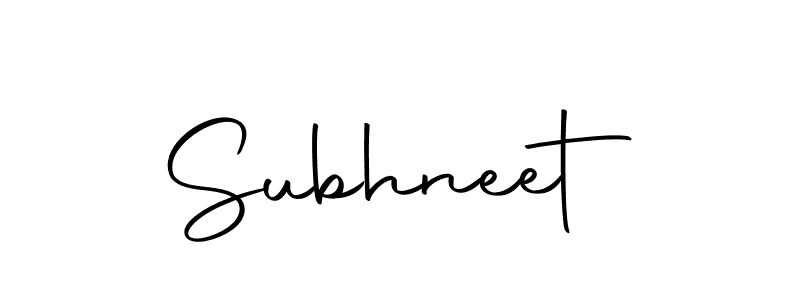 Make a beautiful signature design for name Subhneet. With this signature (Autography-DOLnW) style, you can create a handwritten signature for free. Subhneet signature style 10 images and pictures png