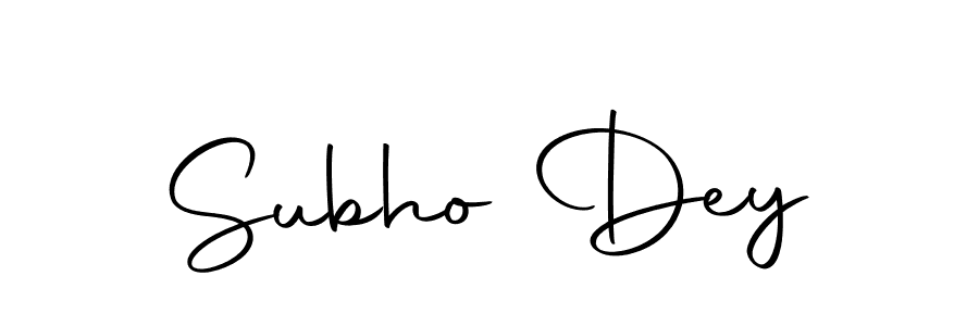 The best way (Autography-DOLnW) to make a short signature is to pick only two or three words in your name. The name Subho Dey include a total of six letters. For converting this name. Subho Dey signature style 10 images and pictures png