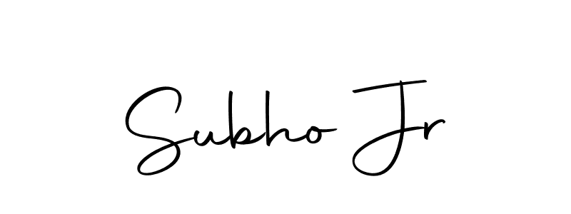 Similarly Autography-DOLnW is the best handwritten signature design. Signature creator online .You can use it as an online autograph creator for name Subho Jr. Subho Jr signature style 10 images and pictures png