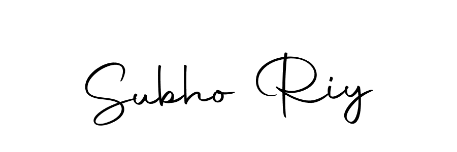 Create a beautiful signature design for name Subho Riy. With this signature (Autography-DOLnW) fonts, you can make a handwritten signature for free. Subho Riy signature style 10 images and pictures png