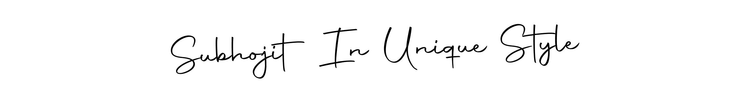 Make a beautiful signature design for name Subhojit In Unique Style. With this signature (Autography-DOLnW) style, you can create a handwritten signature for free. Subhojit In Unique Style signature style 10 images and pictures png