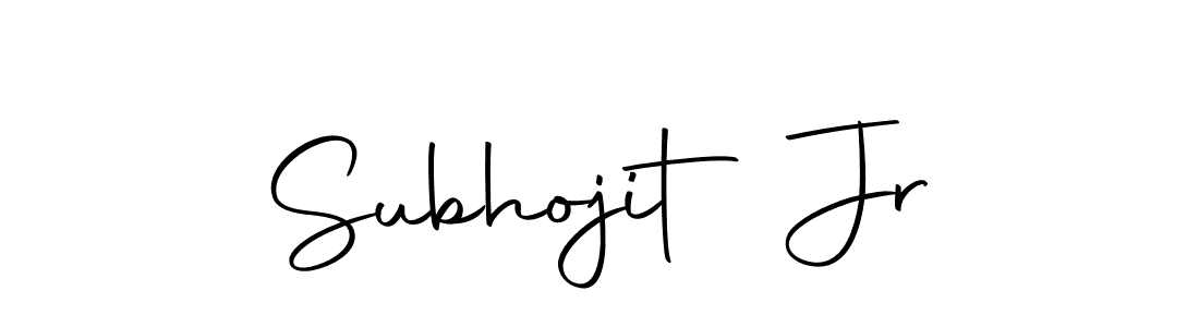 Design your own signature with our free online signature maker. With this signature software, you can create a handwritten (Autography-DOLnW) signature for name Subhojit Jr. Subhojit Jr signature style 10 images and pictures png