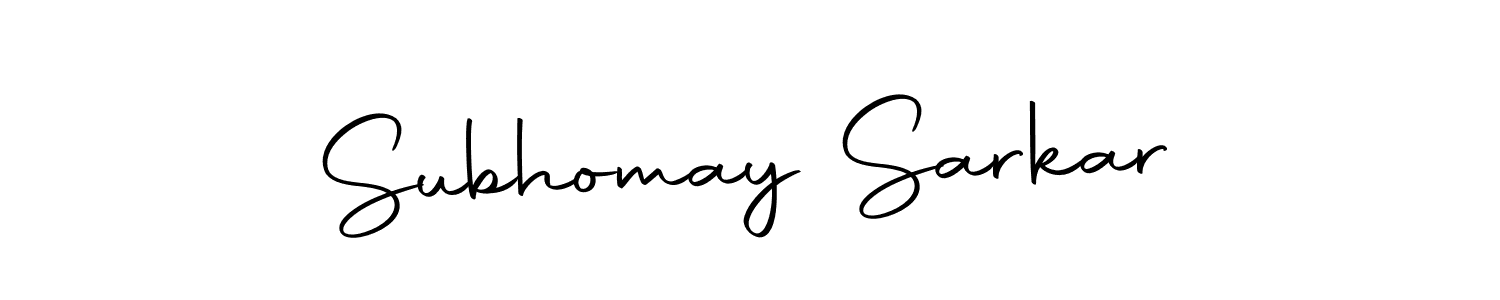 Use a signature maker to create a handwritten signature online. With this signature software, you can design (Autography-DOLnW) your own signature for name Subhomay Sarkar. Subhomay Sarkar signature style 10 images and pictures png