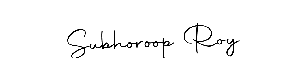 Make a beautiful signature design for name Subhoroop Roy. Use this online signature maker to create a handwritten signature for free. Subhoroop Roy signature style 10 images and pictures png
