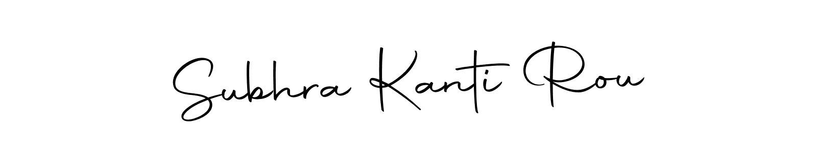 Make a beautiful signature design for name Subhra Kanti Rou. Use this online signature maker to create a handwritten signature for free. Subhra Kanti Rou signature style 10 images and pictures png