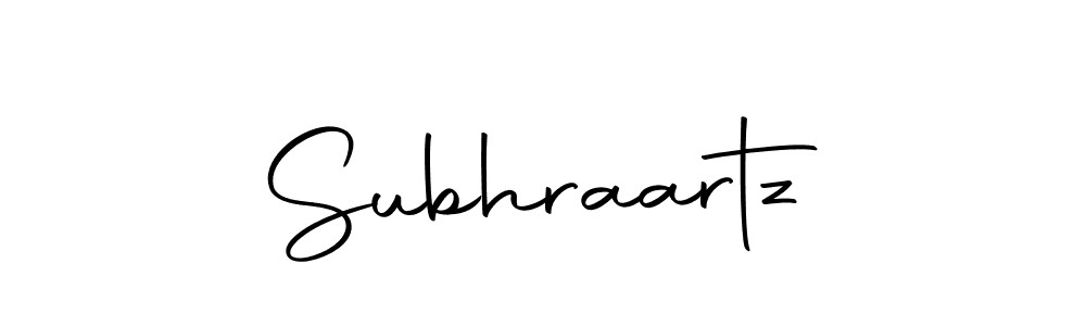 Use a signature maker to create a handwritten signature online. With this signature software, you can design (Autography-DOLnW) your own signature for name Subhraartz. Subhraartz signature style 10 images and pictures png