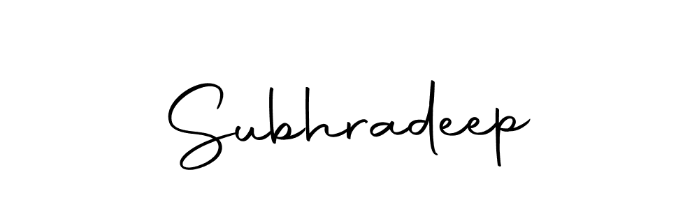 Also we have Subhradeep name is the best signature style. Create professional handwritten signature collection using Autography-DOLnW autograph style. Subhradeep signature style 10 images and pictures png