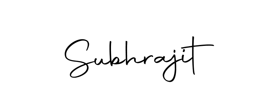 Make a short Subhrajit signature style. Manage your documents anywhere anytime using Autography-DOLnW. Create and add eSignatures, submit forms, share and send files easily. Subhrajit signature style 10 images and pictures png