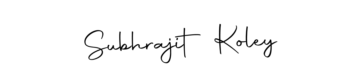 Use a signature maker to create a handwritten signature online. With this signature software, you can design (Autography-DOLnW) your own signature for name Subhrajit Koley. Subhrajit Koley signature style 10 images and pictures png