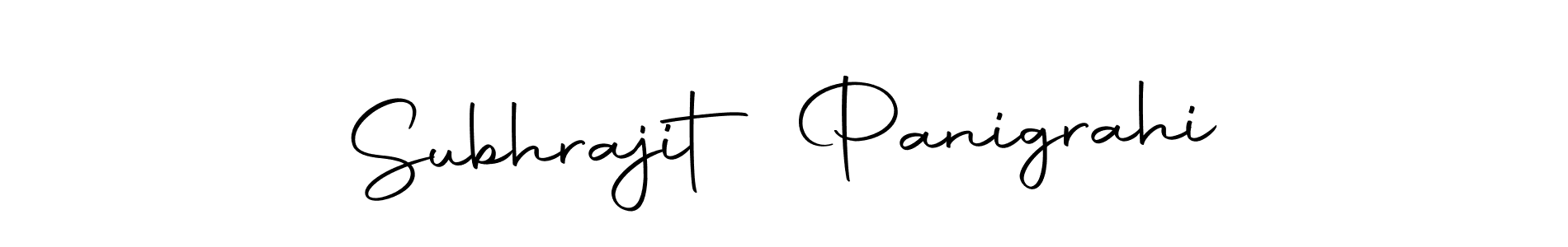 Make a beautiful signature design for name Subhrajit Panigrahi. Use this online signature maker to create a handwritten signature for free. Subhrajit Panigrahi signature style 10 images and pictures png