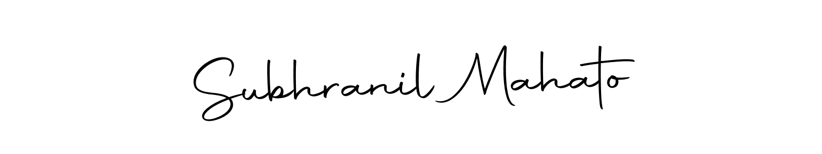 if you are searching for the best signature style for your name Subhranil Mahato. so please give up your signature search. here we have designed multiple signature styles  using Autography-DOLnW. Subhranil Mahato signature style 10 images and pictures png