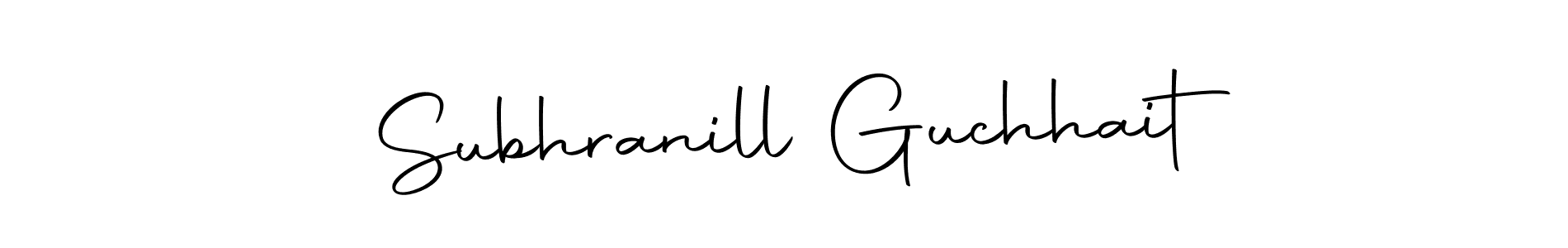 Create a beautiful signature design for name Subhranill Guchhait. With this signature (Autography-DOLnW) fonts, you can make a handwritten signature for free. Subhranill Guchhait signature style 10 images and pictures png