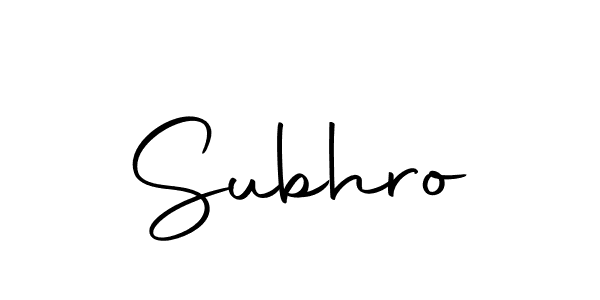 Make a beautiful signature design for name Subhro. With this signature (Autography-DOLnW) style, you can create a handwritten signature for free. Subhro signature style 10 images and pictures png